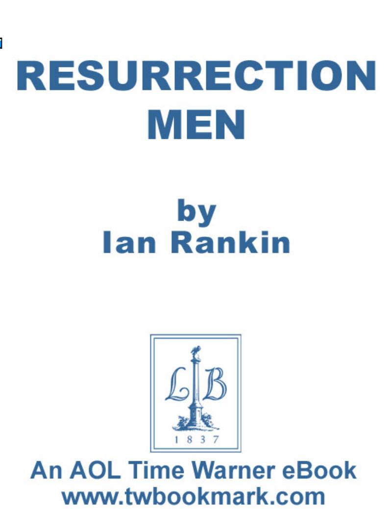 Resurrection Men by Ian Rankin