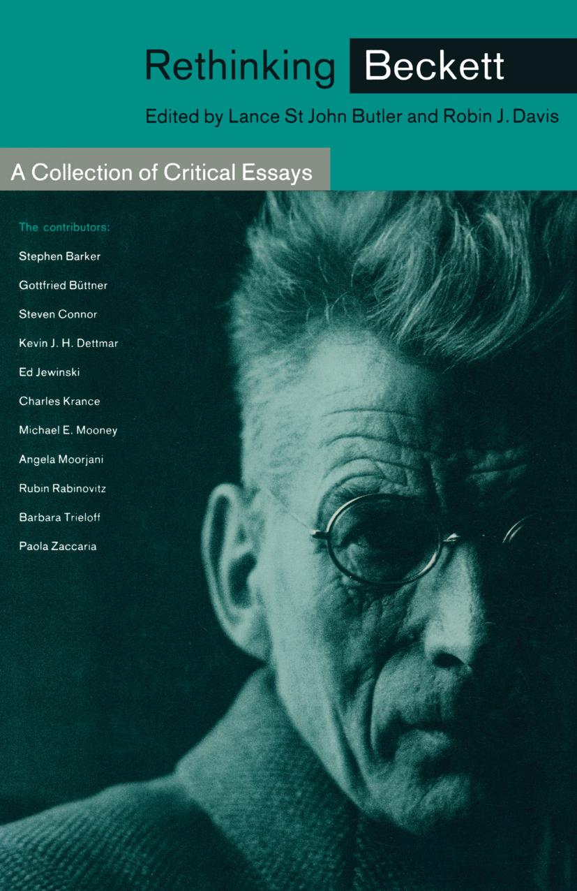 Rethinking Beckett by Lance S Butler;Robin J Davis;Benjamin Fraser;