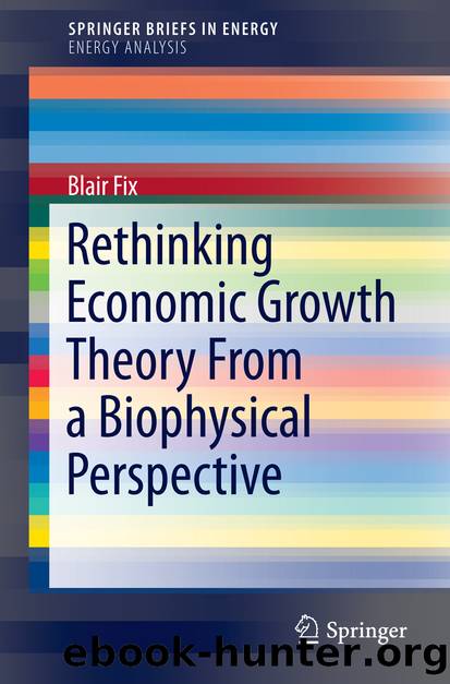 Rethinking Economic Growth Theory From a Biophysical Perspective by Blair Fix