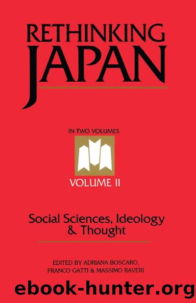 Rethinking Japan Vol 2 by Adriana Boscaro Franco Gatti Massimo Raveri