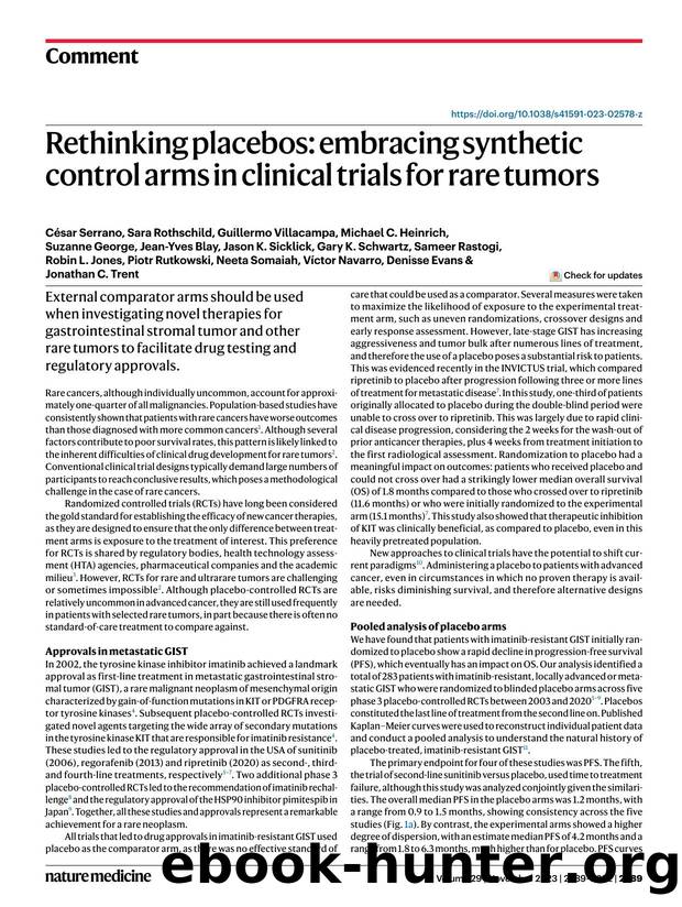 Rethinking placebos: embracing synthetic control arms in clinical trials for rare tumors by unknow