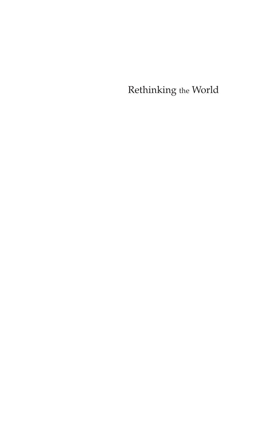 Rethinking the World: Great Power Strategies and International Order by unknow