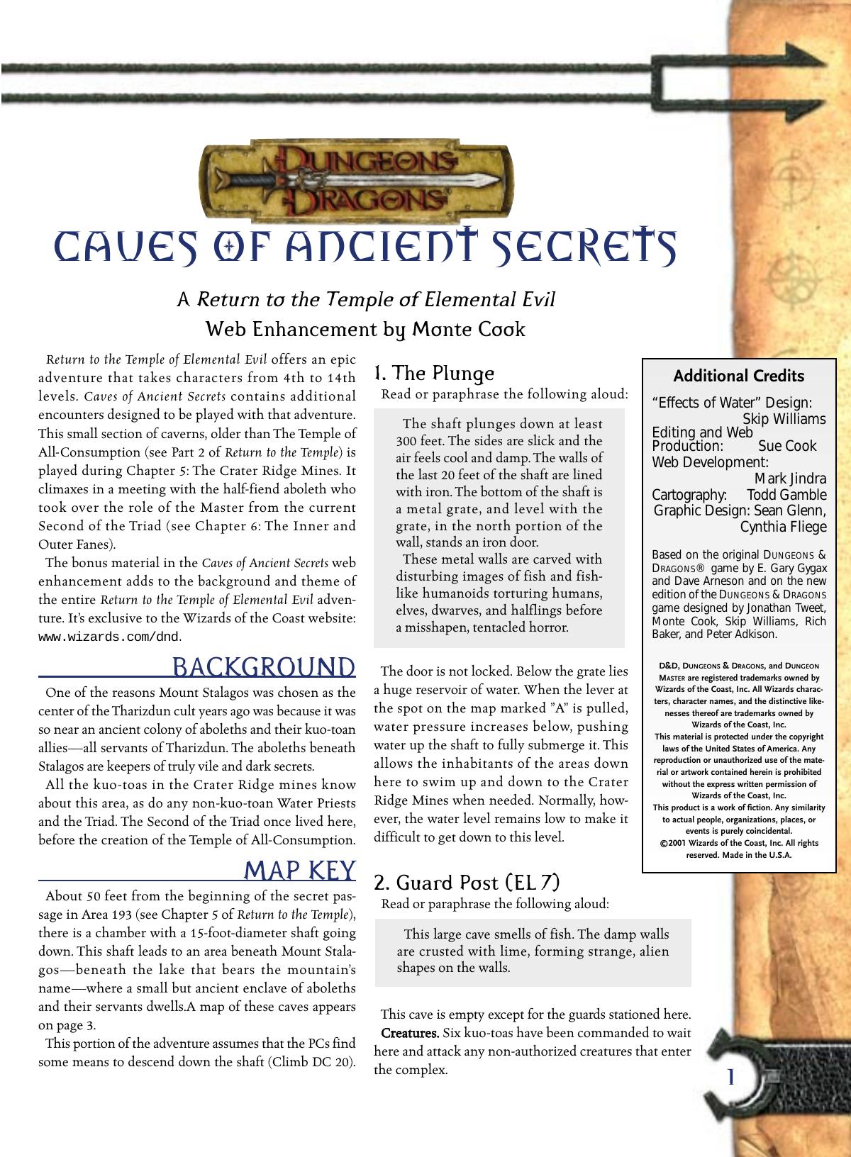 Return To The Temple Of Elemental Evil by Caves Of Ancient Secrets