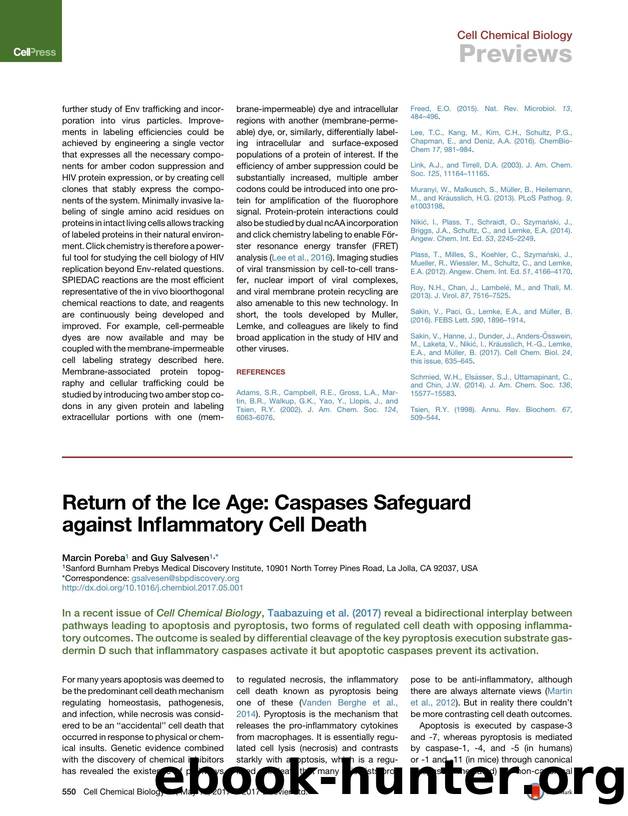 Return of the Ice Age: Caspases Safeguard against Inflammatory Cell Death by Marcin Poreba & Guy Salvesen