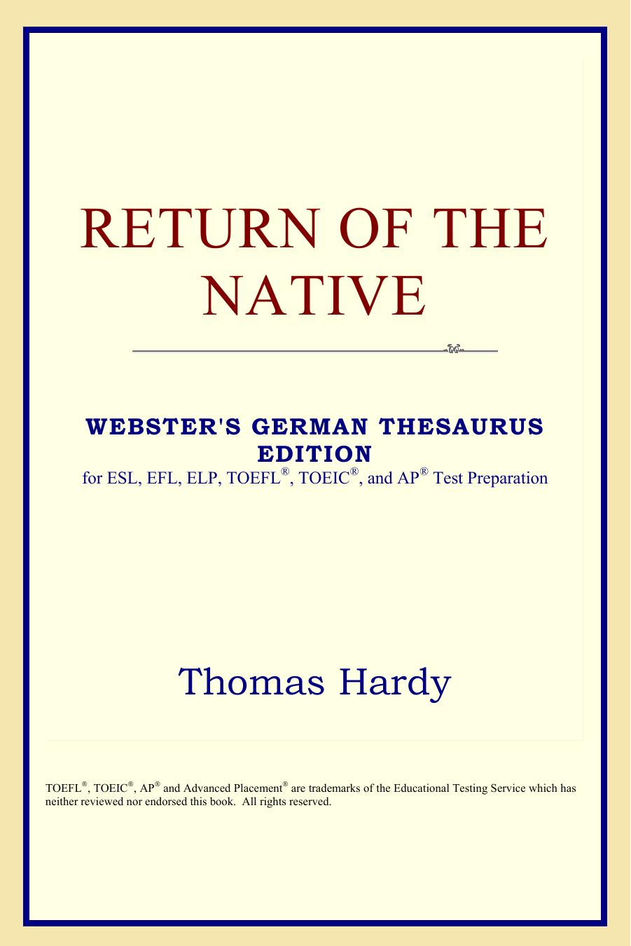 Return of the Native by Thomas Hardy