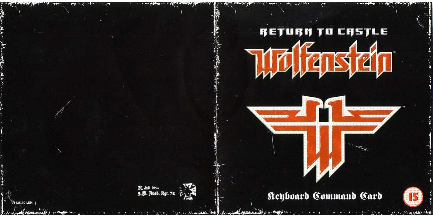 Return to Castle Wolfenstein: Game Guide Quick Reference Card by Various