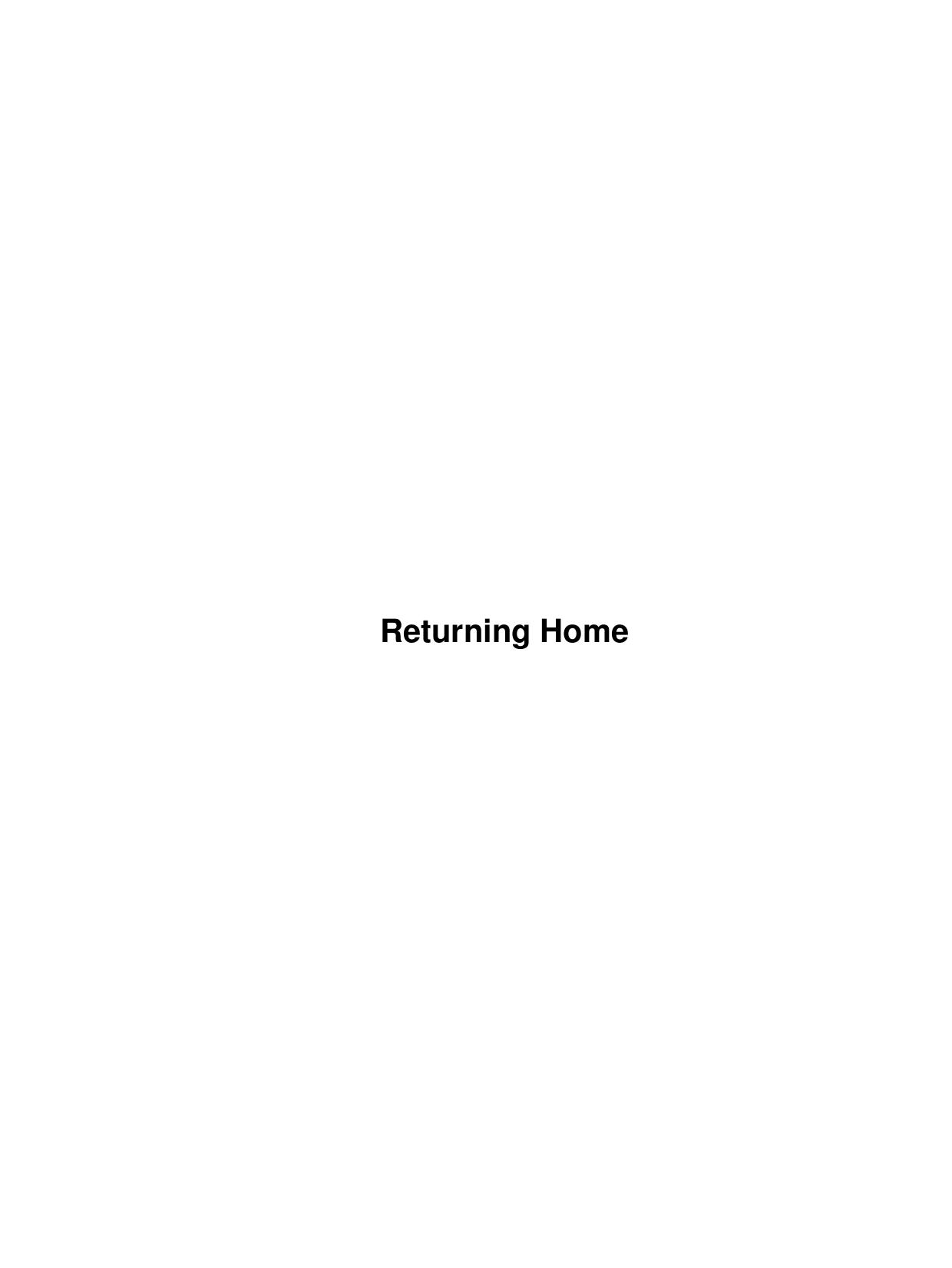 Returning Home by Unknown