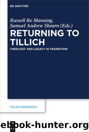 Returning to Tillich by Russell Re Manning Samuel Andrew Shearn