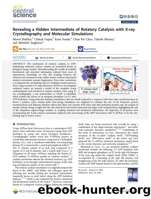 Revealing a Hidden Intermediate of Rotatory Catalysis with Xâray Crystallography and Molecular Simulations by unknow