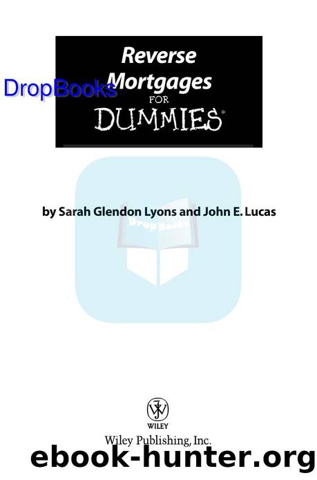 Reverse Mortgages for Dummies ISBN by 0764584464 DropBooks APP
