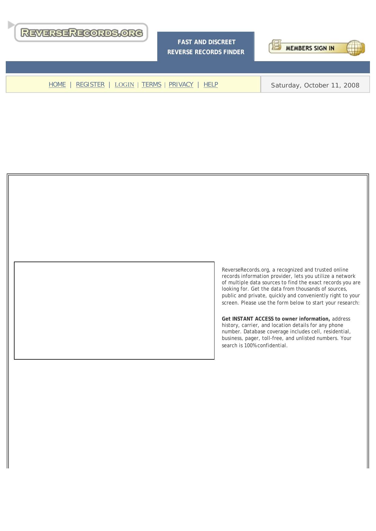 Reverse Records Lookup Online. by Best of Kuszter's Collection