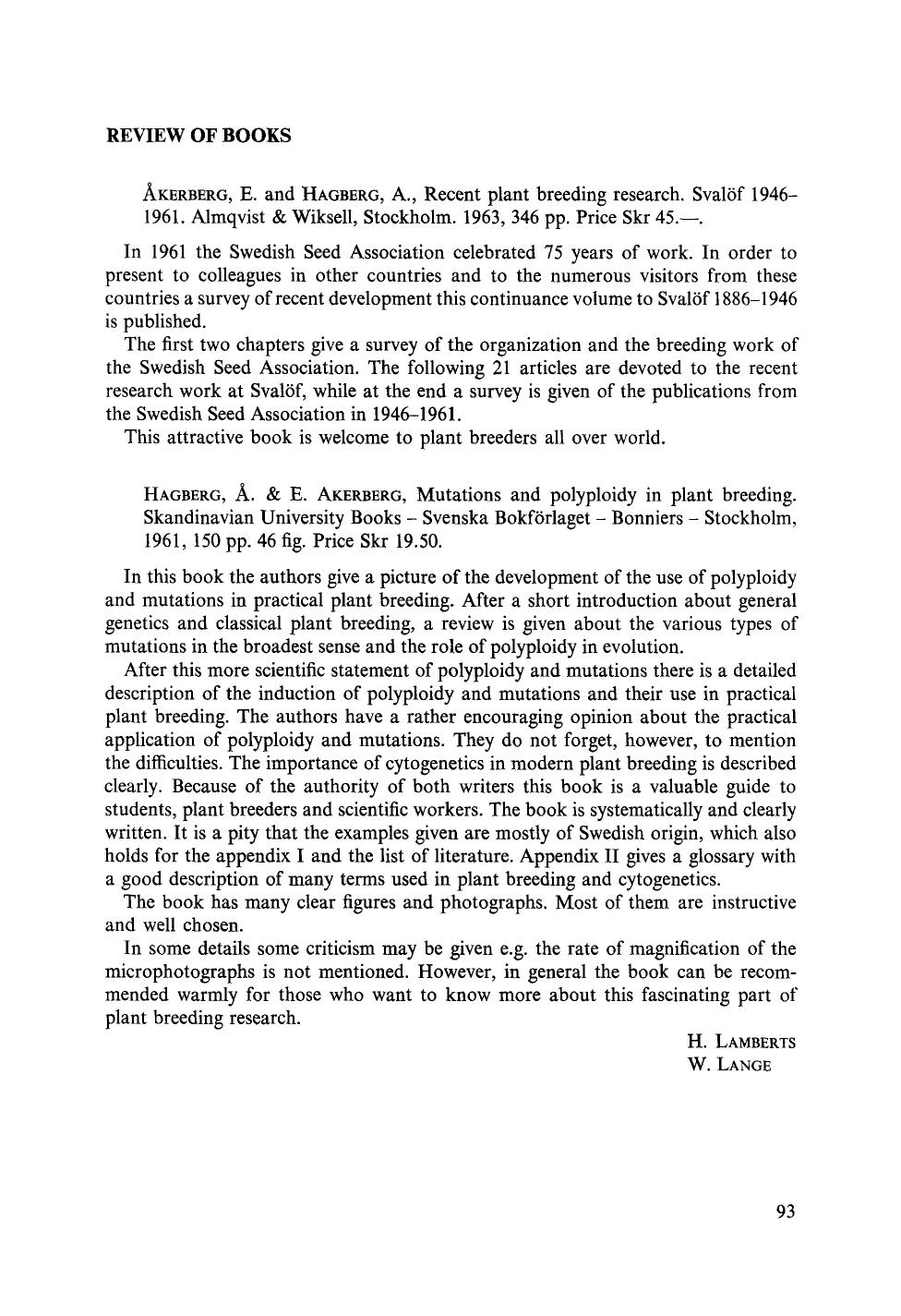 Review of Books by Unknown
