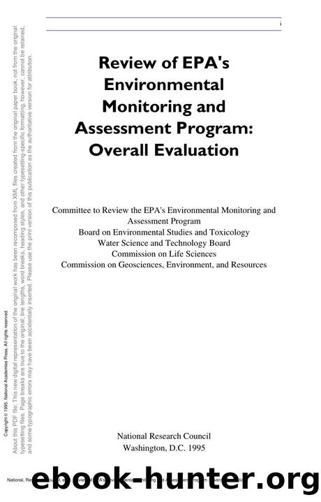 Review of EPA's Environmental Monitoring and Assessment Program : Overall Evaluation by unknow