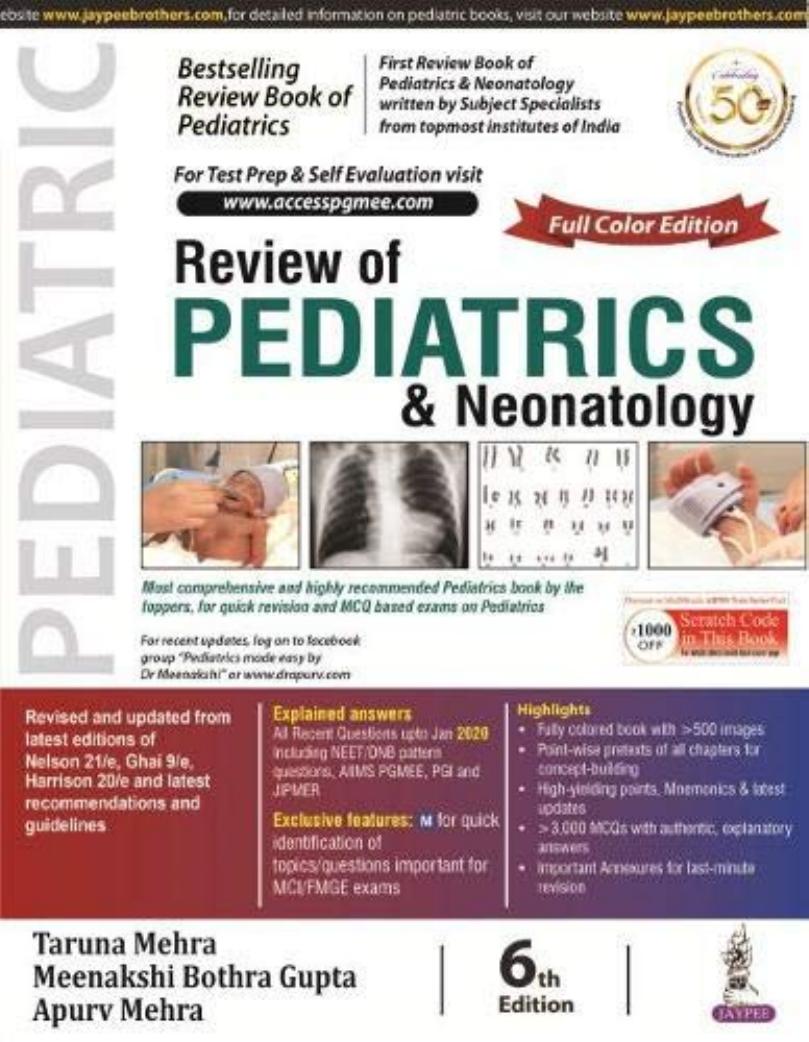 Review of Pediatrics and Neonatology by MEHRA TARUNa