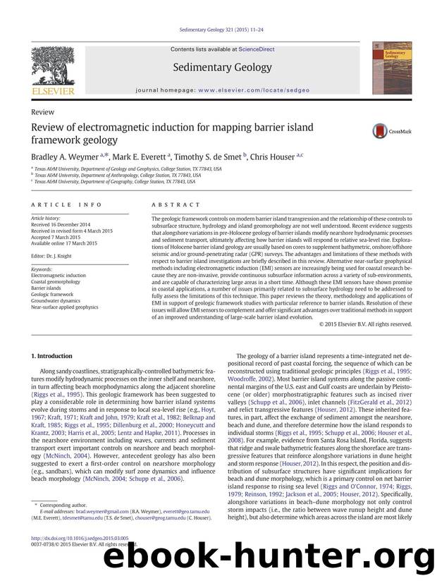 Review of electromagnetic induction for mapping barrier island framework geology by Bradley A. Weymer & Mark E. Everett & Timothy S. de Smet & Chris Houser