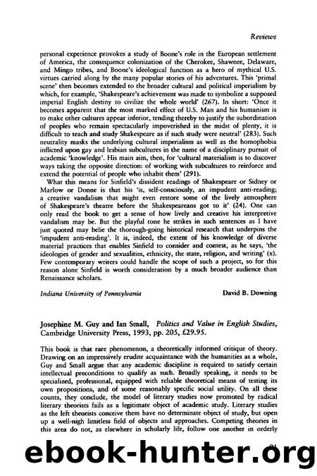 Review: Politics and Value in English Studies by Terry Eagleton