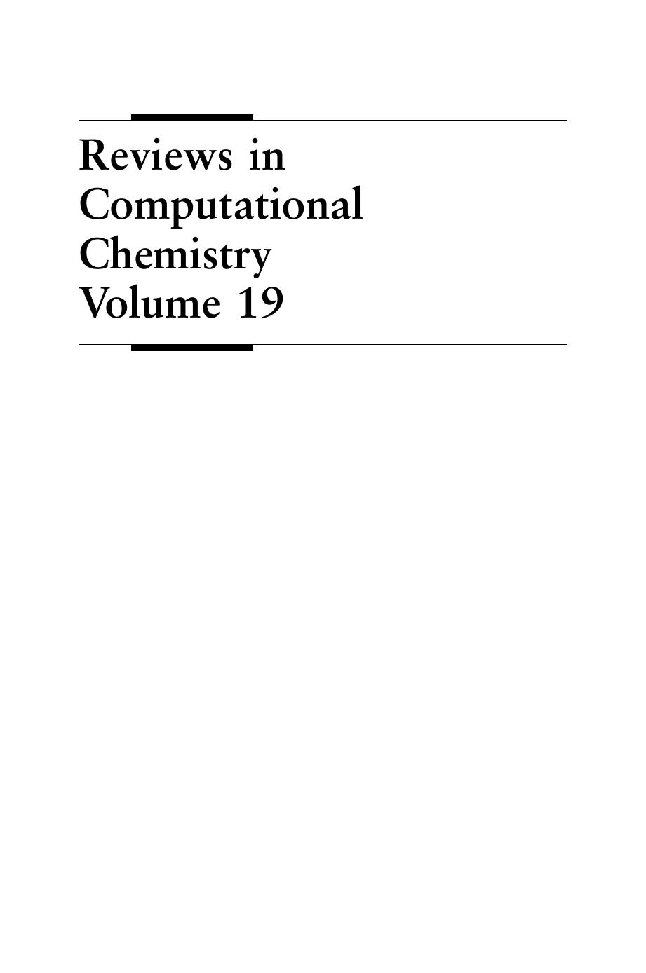Reviews in Computational Chemistry by Kenny B. Lipkowitz Raima Larter Thomas R. Cundari Donald B. Boyd