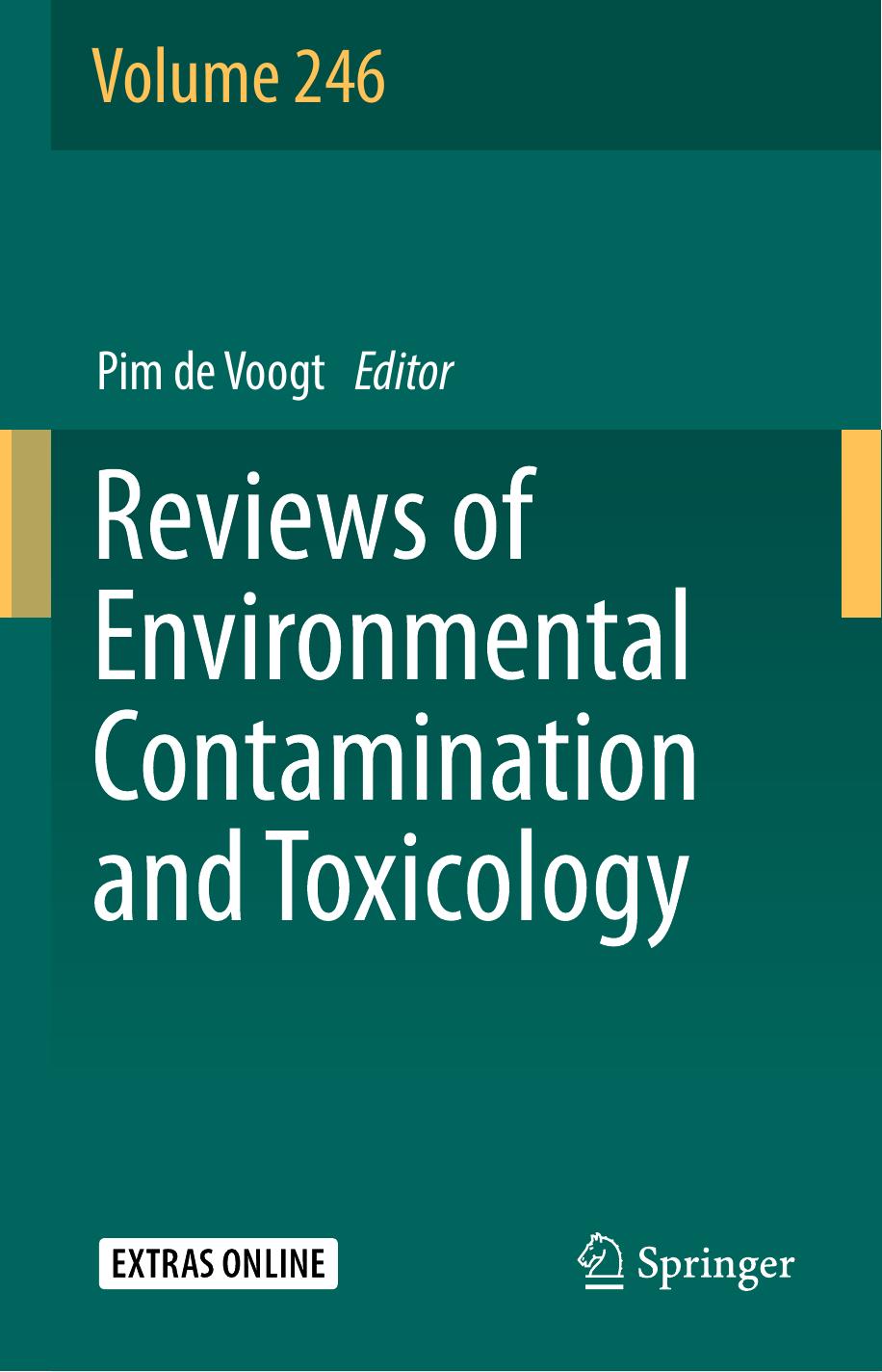 Reviews of Environmental Contamination and Toxicology Volume 246 by Pim de Voogt
