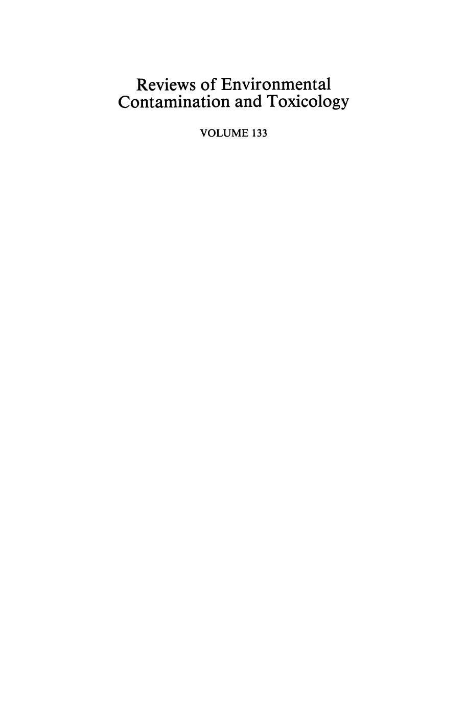 Reviews of Environmental Contamination and Toxicology: Continuation of Residue Reviews by P.-Y. Caux R. A. Kent M. Taché C. Grande (auth.) George W. Ware (eds.)