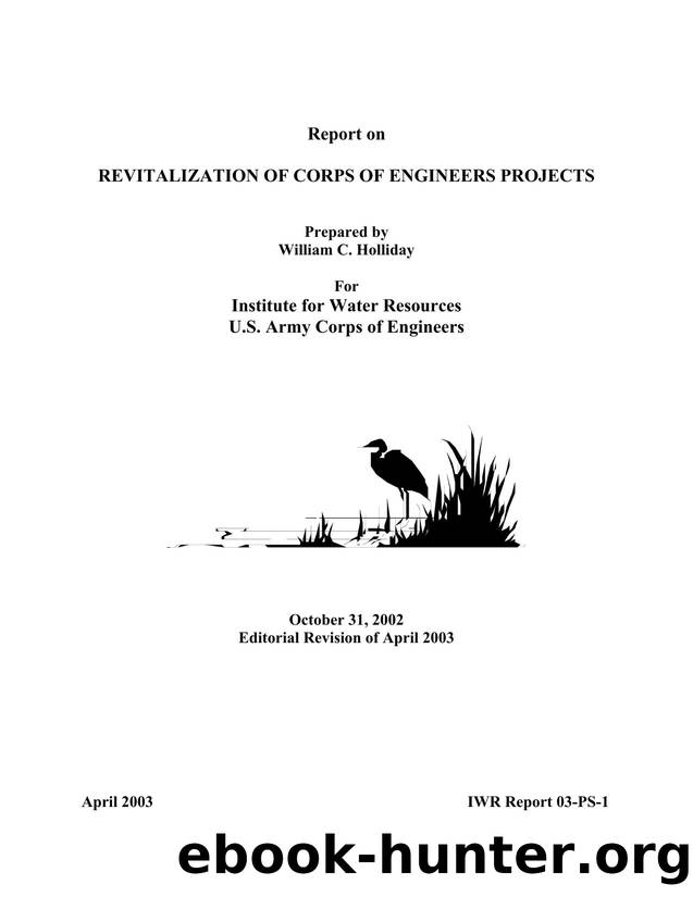 Revitalization of Corps of Engineers Projects by William C. Holliday