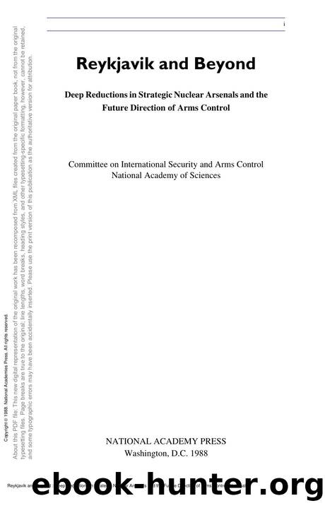 Reykjavik and Beyond : Deep Reductions in Strategic Nuclear Arsenals and the Future Direction of Arms Control by unknow
