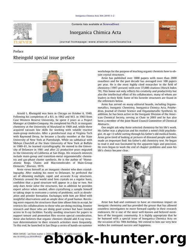 Rheingold special issue preface by Richard L. Keiter & Daniel L. Reger