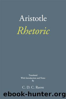 Rhetoric by Aristotle; Reeve C. D. C.;