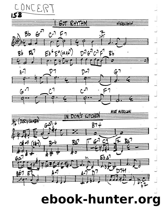 Rhythm I Got Rhythm (Bb) by Unknown