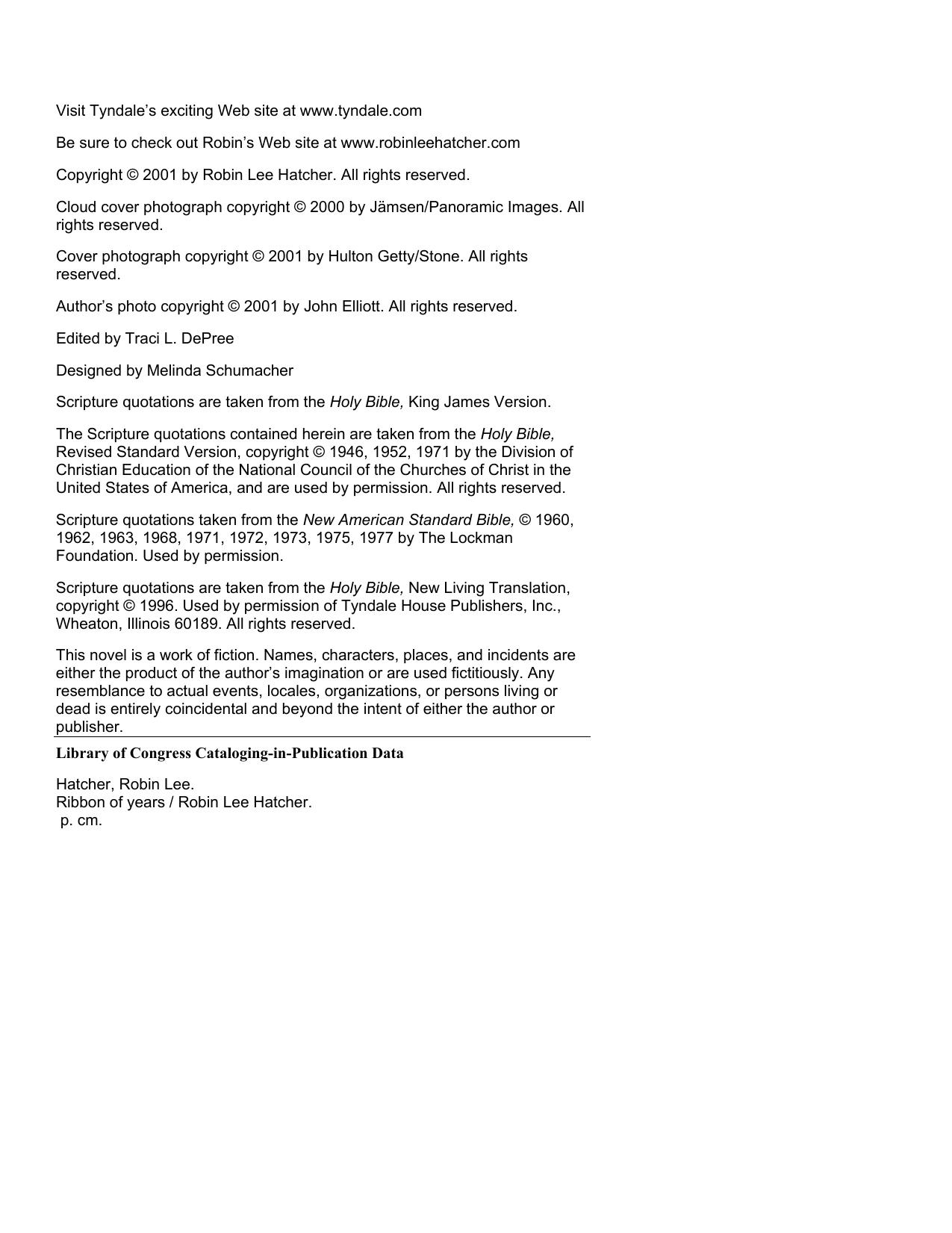 Ribbon of Years by Robin Lee Hatcher