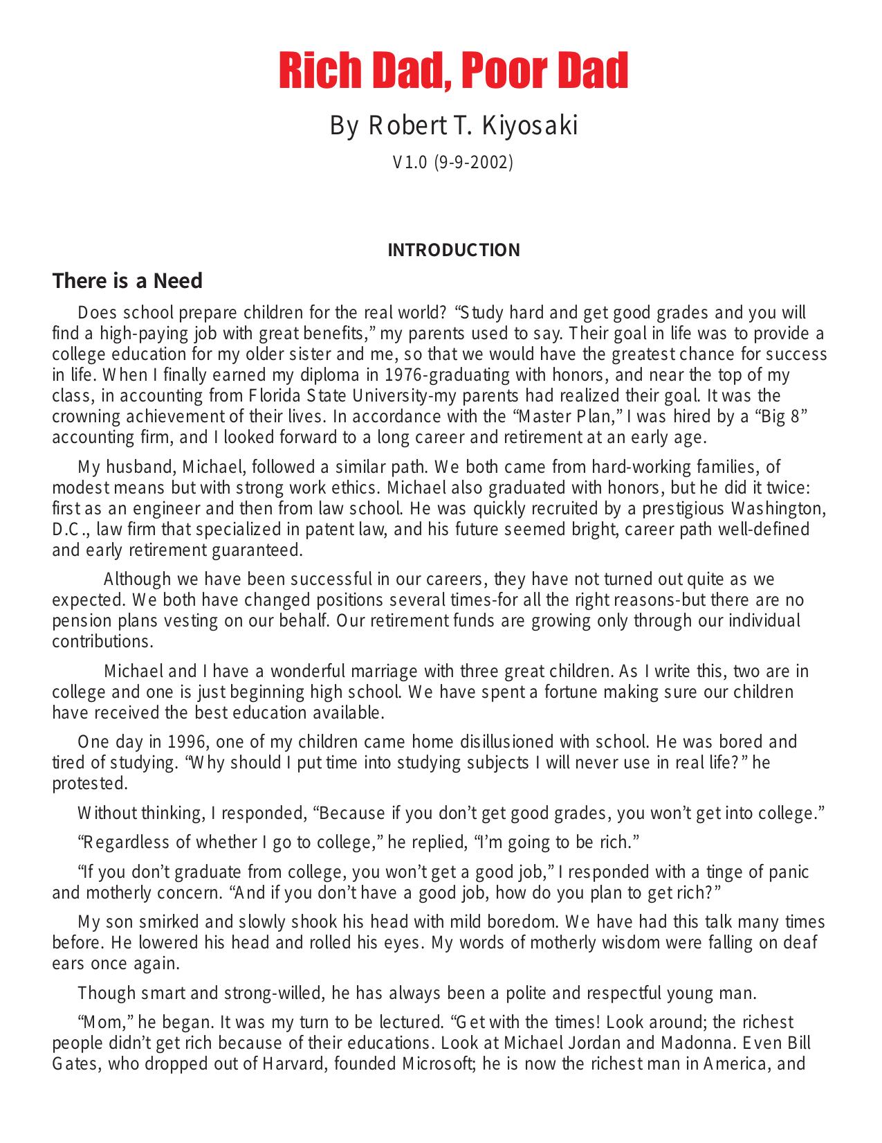 Rich Dad, Poor Dad.pdf by Denise