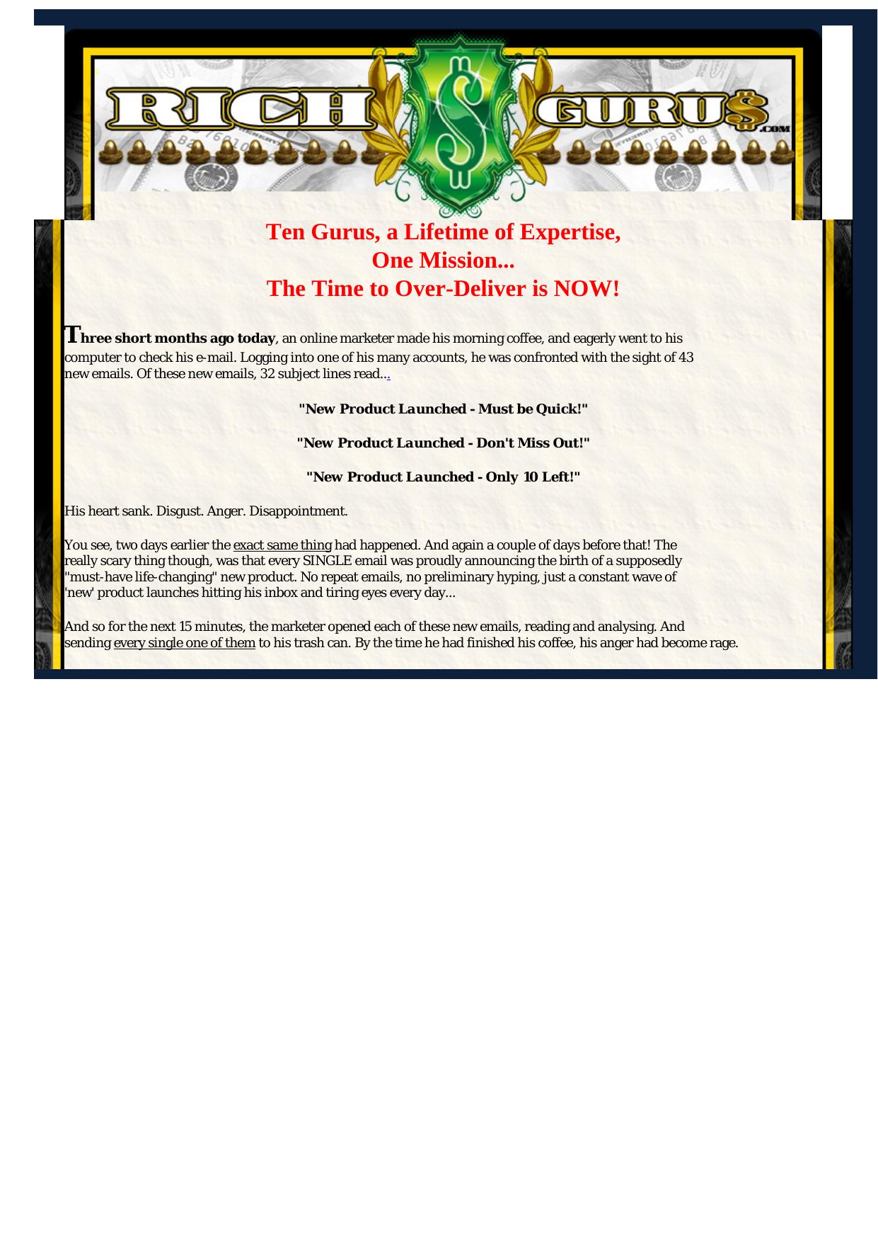 Rich Gurus - 15 Hour Video Course Just Launched! by Best of Kuszter's Collection