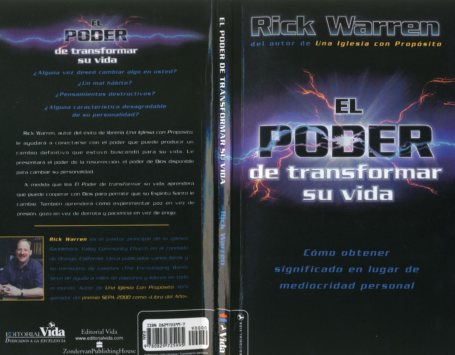 Rick Warren by El Poder de Transformar su Vida