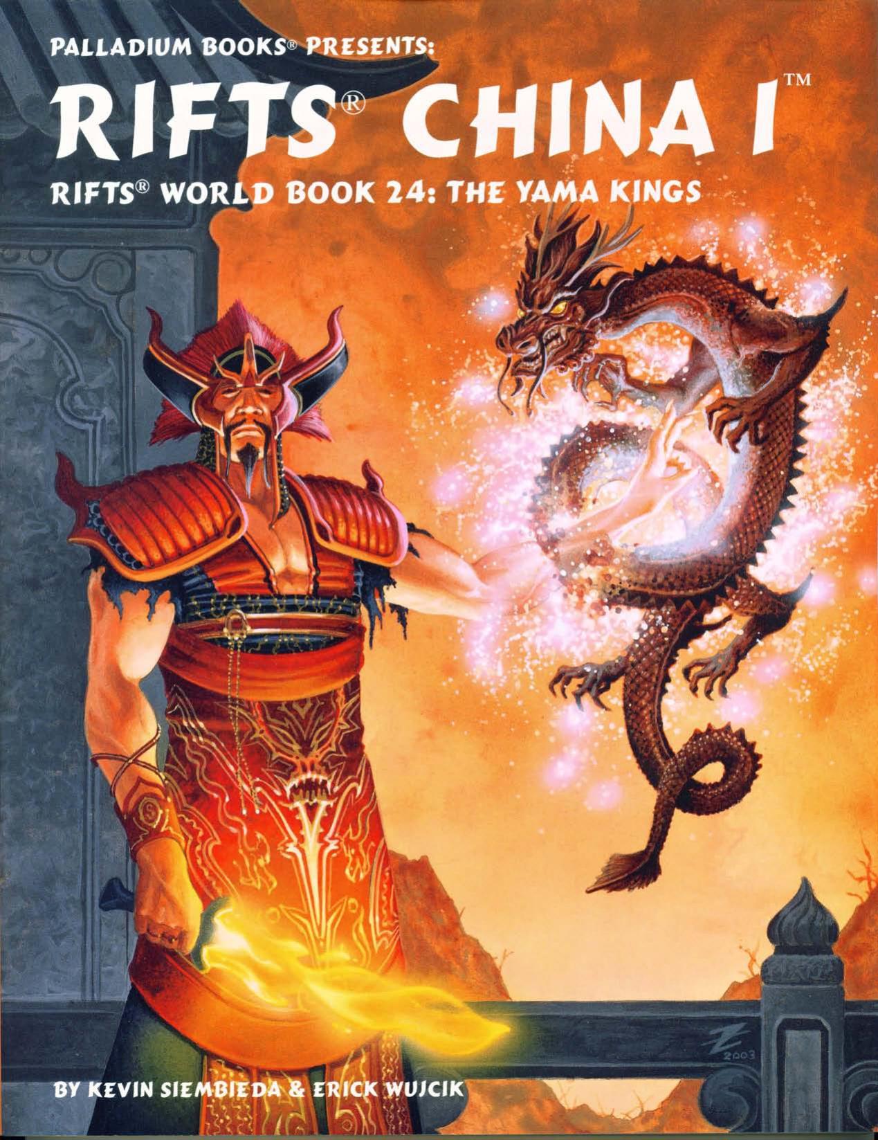 Rifts World Book 24 China One Yama Kings by Unknown