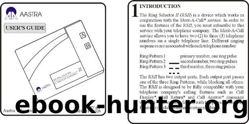 Ring Selector 2 User Guide by Unknown