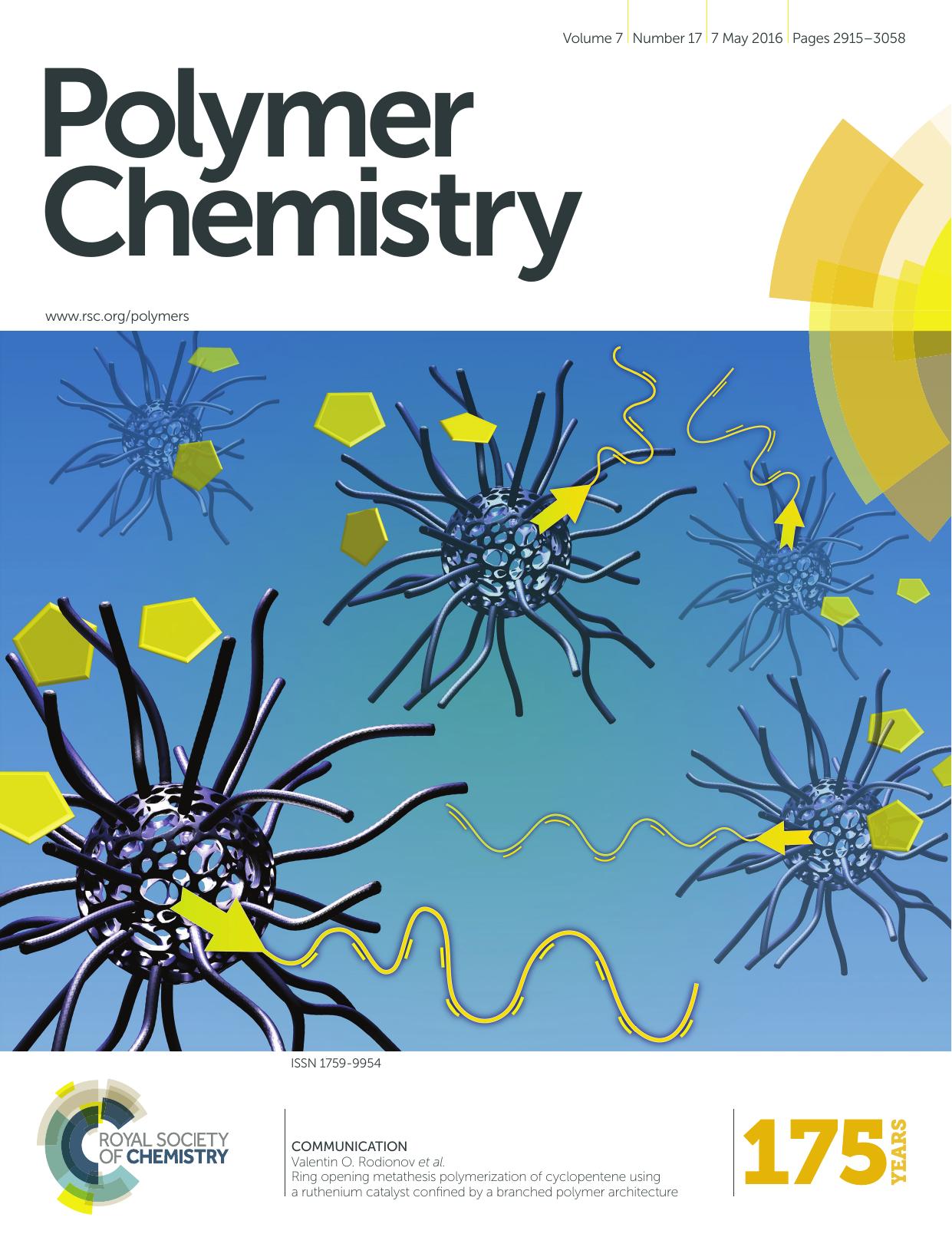 Ring opening metathesis polymerization of cyclopentene using a ruthenium catalyst confined by a branched polymer architecture by unknow
