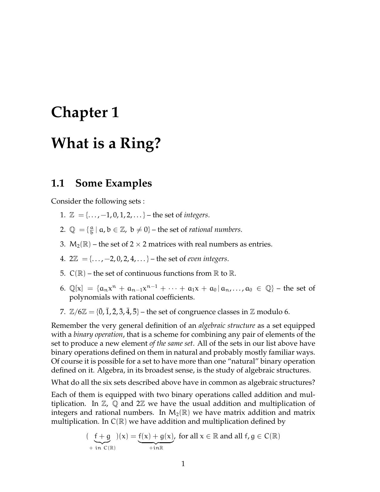 Ring theory by Rachel Quinlan