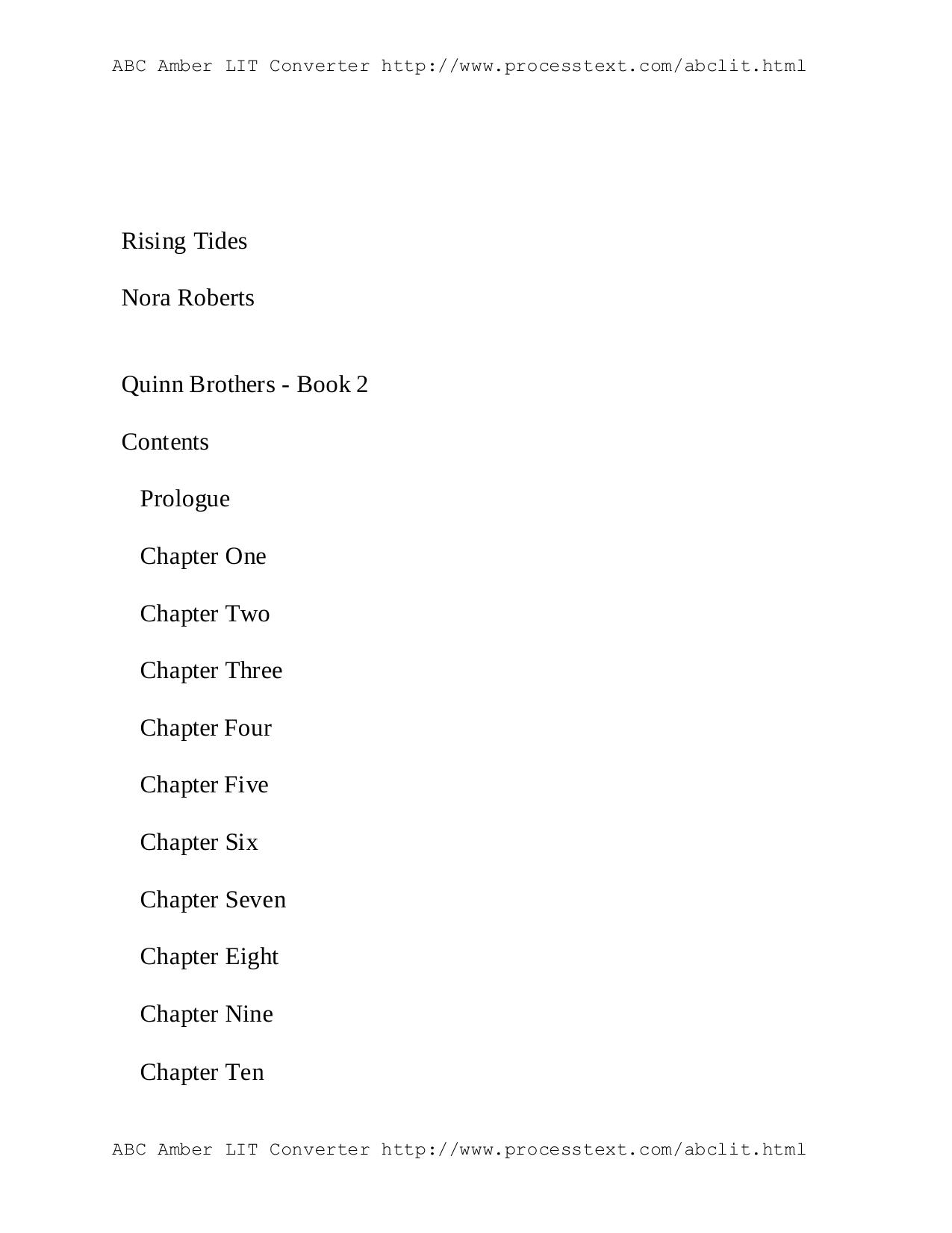 Rising Tides-Quinn Brothers 2-Nora Roberts(1998) by Unknown