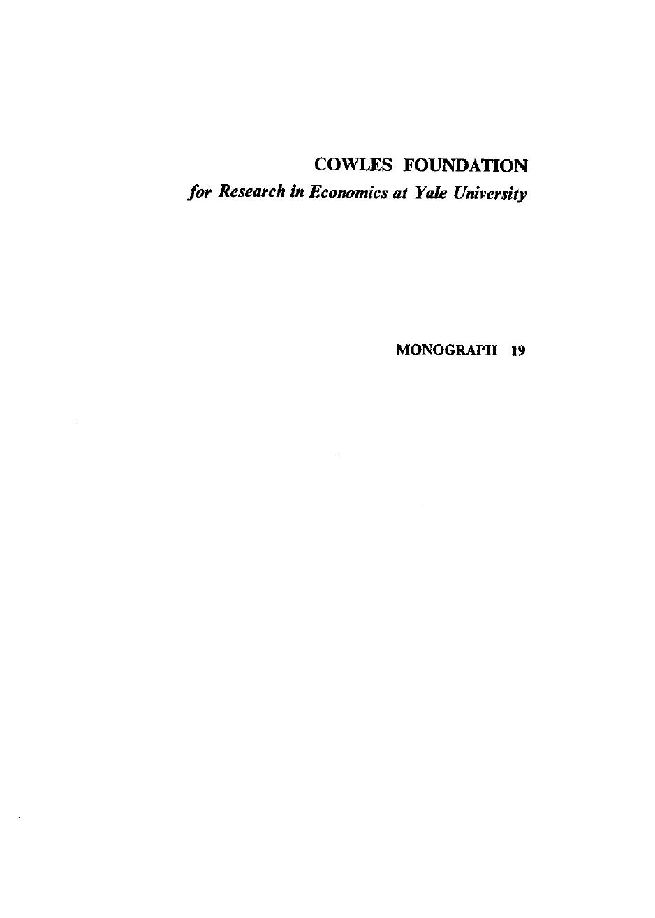 Risk aversion and portfolio choice by Hester Donald D.; Tobin James
