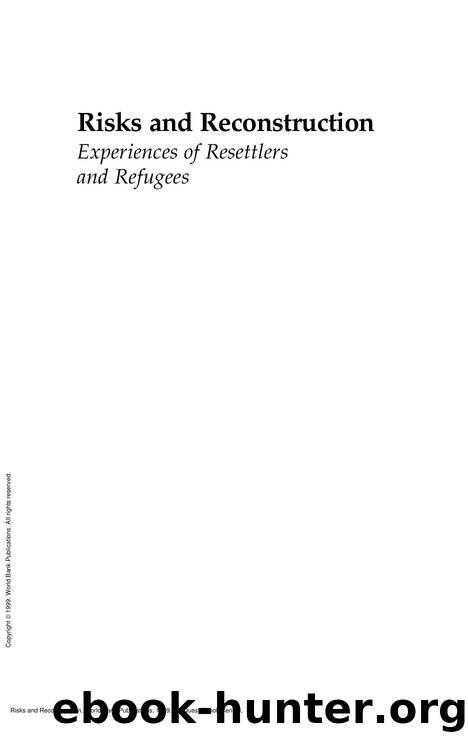 Risks and Reconstruction by Michael M. Cernea; Chris McDowell