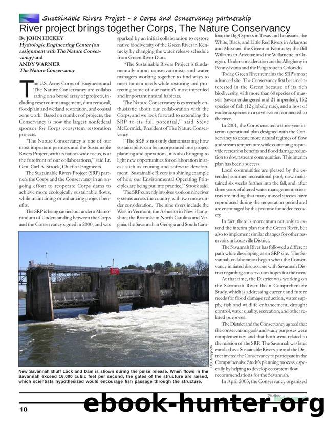 River Project Brings Together Corps, The Nature Conservancy by unknow