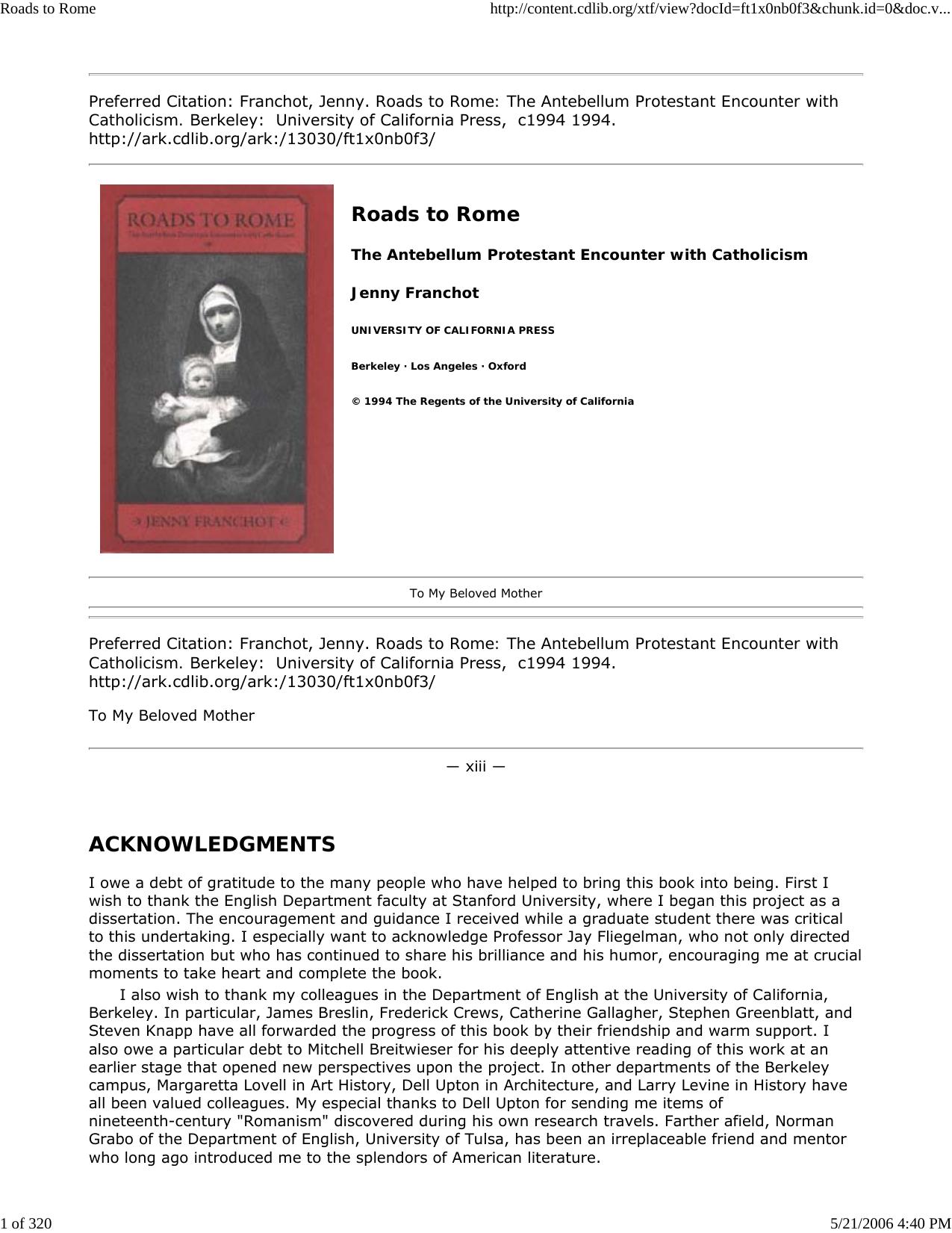 Roads to Rome by Clark