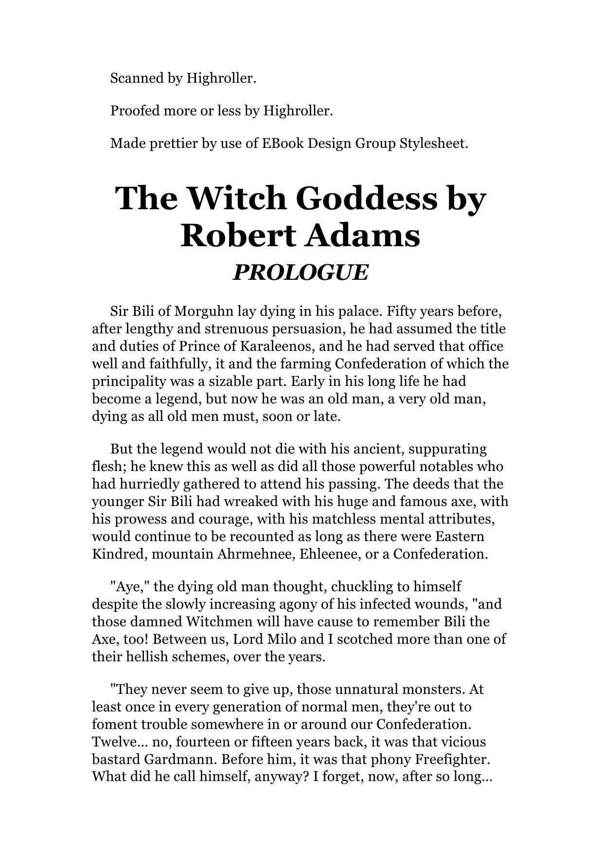 Robert Adams Horseclans 09 The Witch Godess by Unknown