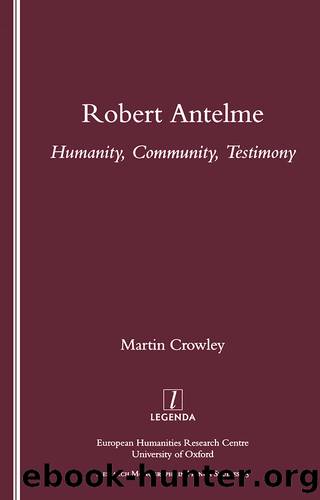 Robert Antelme by Crowley Martin