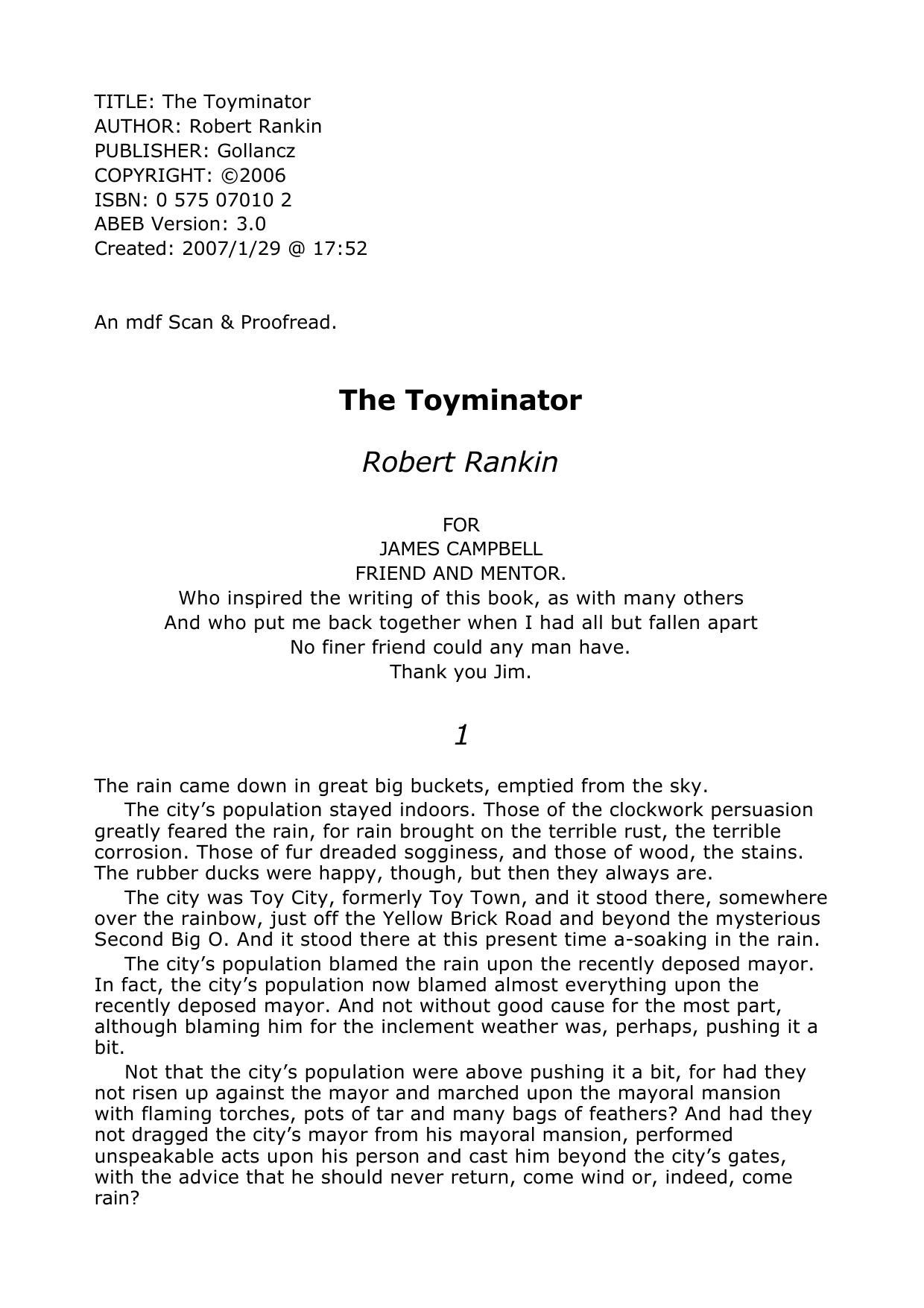Robert Rankin by The Toyminator