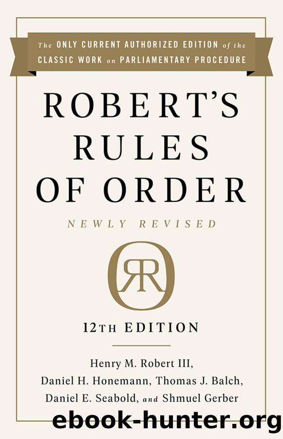 Robert's Rules of Order (9781541751095) by unknow