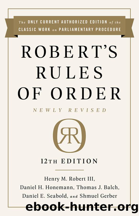 Robert's Rules of Order by unknow