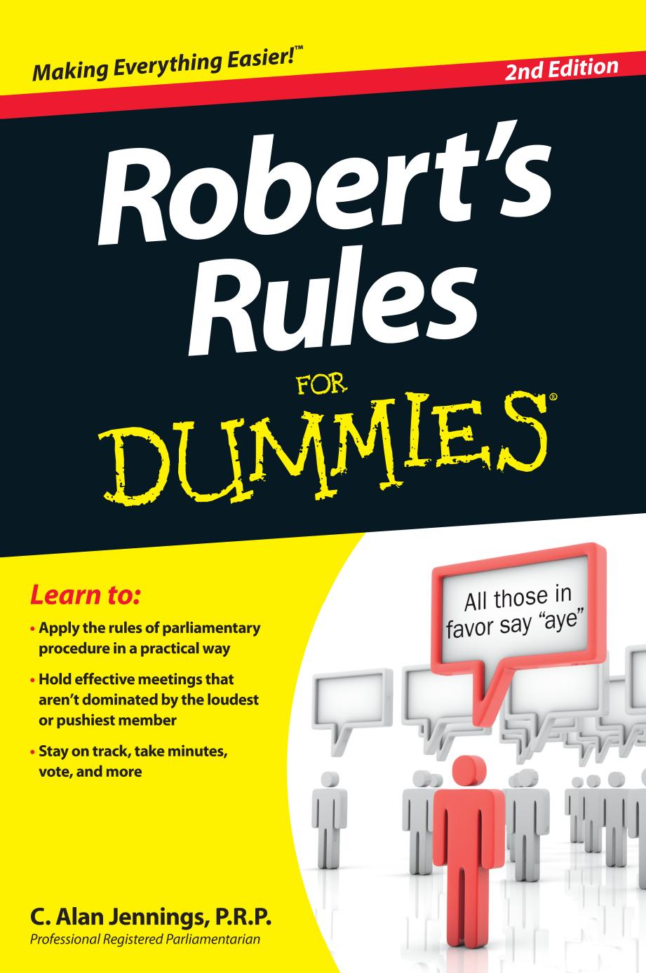 Robert's rules for dummies by Jennings C. Alan