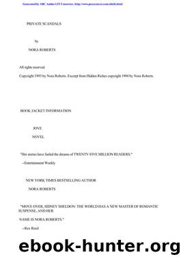 Roberts, Nora by Private Scandals