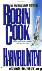 Robin Cook by Harmful Intent