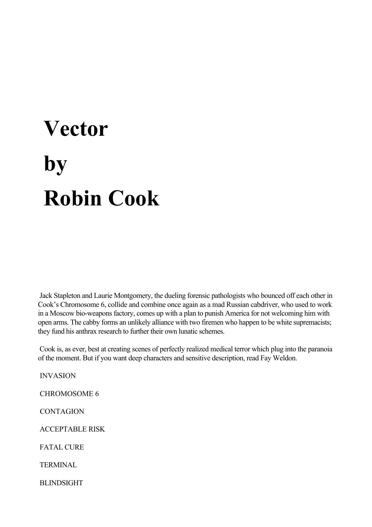 Robin Cook by Vector